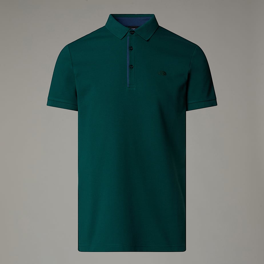 The North Face Polo De Piqué Entallado Premium Para Hombre Deep Nori 