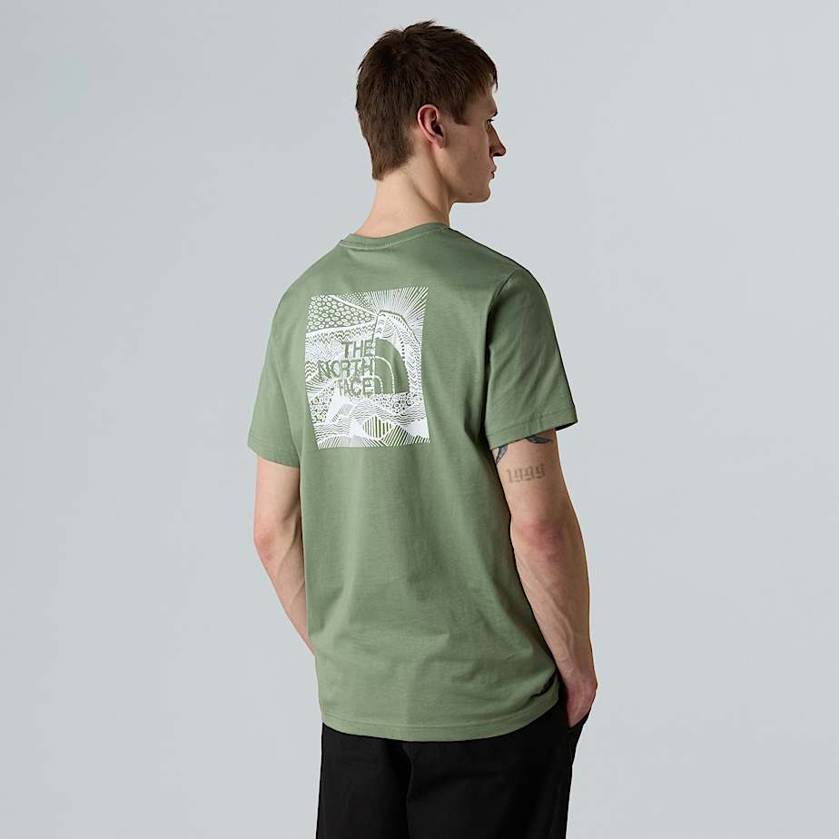The North Face Nse Box Celebration T-shirt Für Herren Bark Mist 