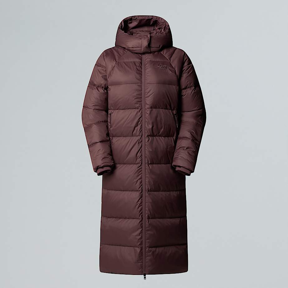 The North Face Hydrenalite City Langer Daunen-parka Mit Kapuze Für Damen Tawny Quartz 