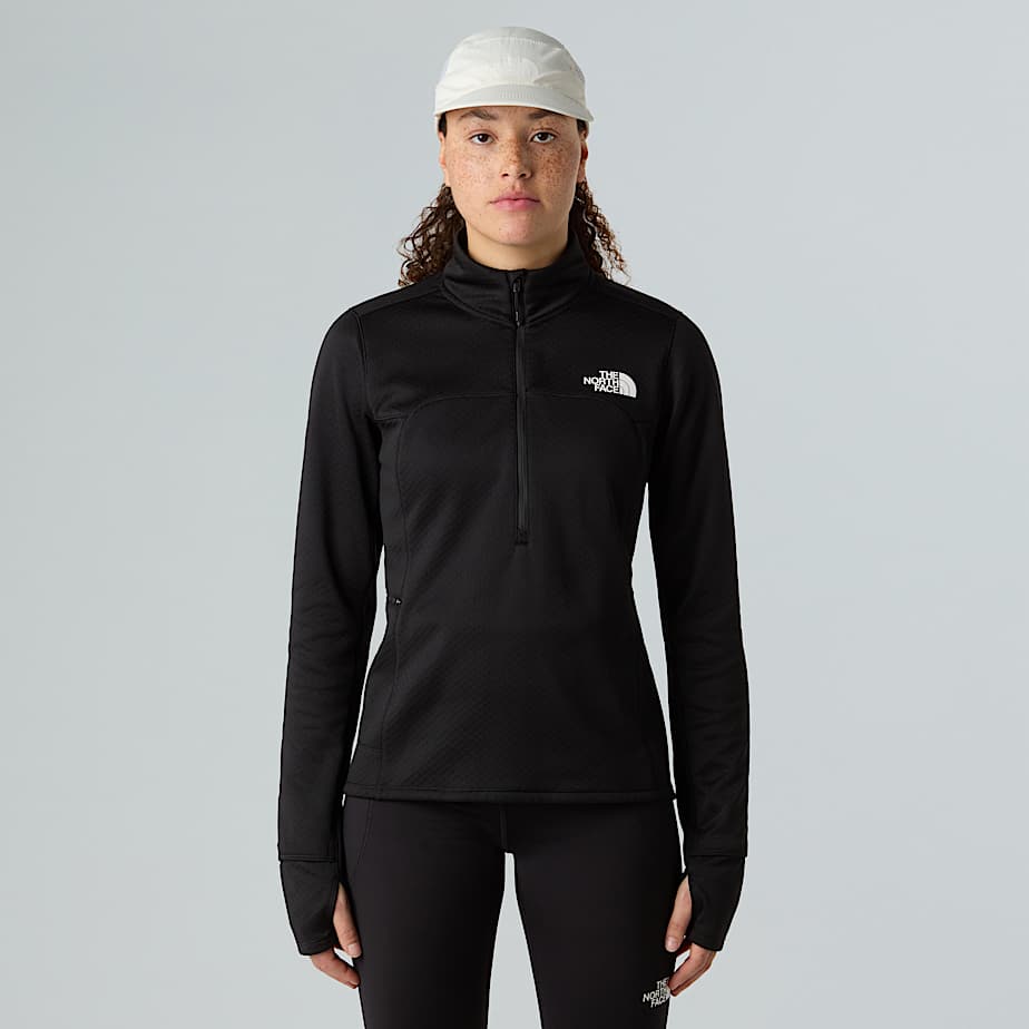 The North Face Winter Warm Pro Fleece Mit 1/4-langem Rv Für Damen Tnf Black 