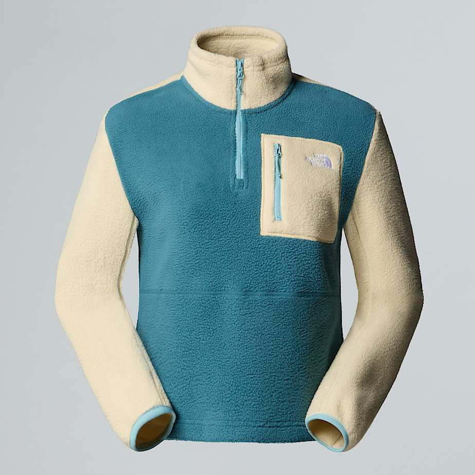 The North Face Yumiori Fleecejacke Mit 1/4-langem Rv Für Damen Space-gravel-blue Eclipse 
