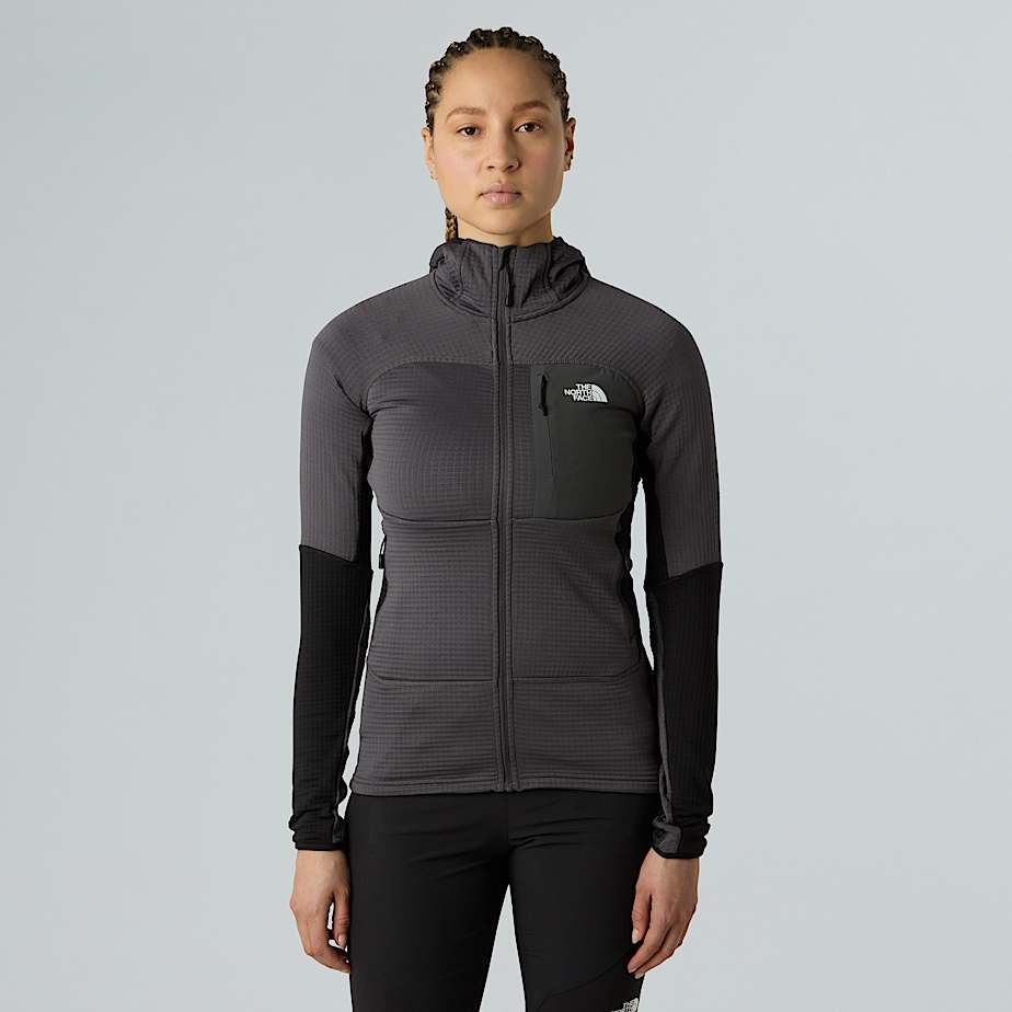 The North Face Stormgap Power Grid™ Kapuzenjacke Für Damen Anthracite Grey-tnf Black 