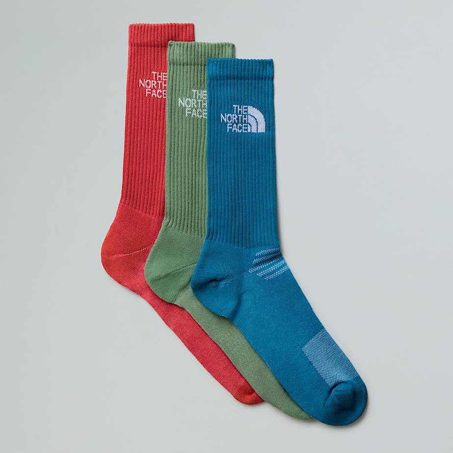 The North Face Multi Sport Gepolsterte Crew-socken Dusk Blue-slate Moss-mars Dust 