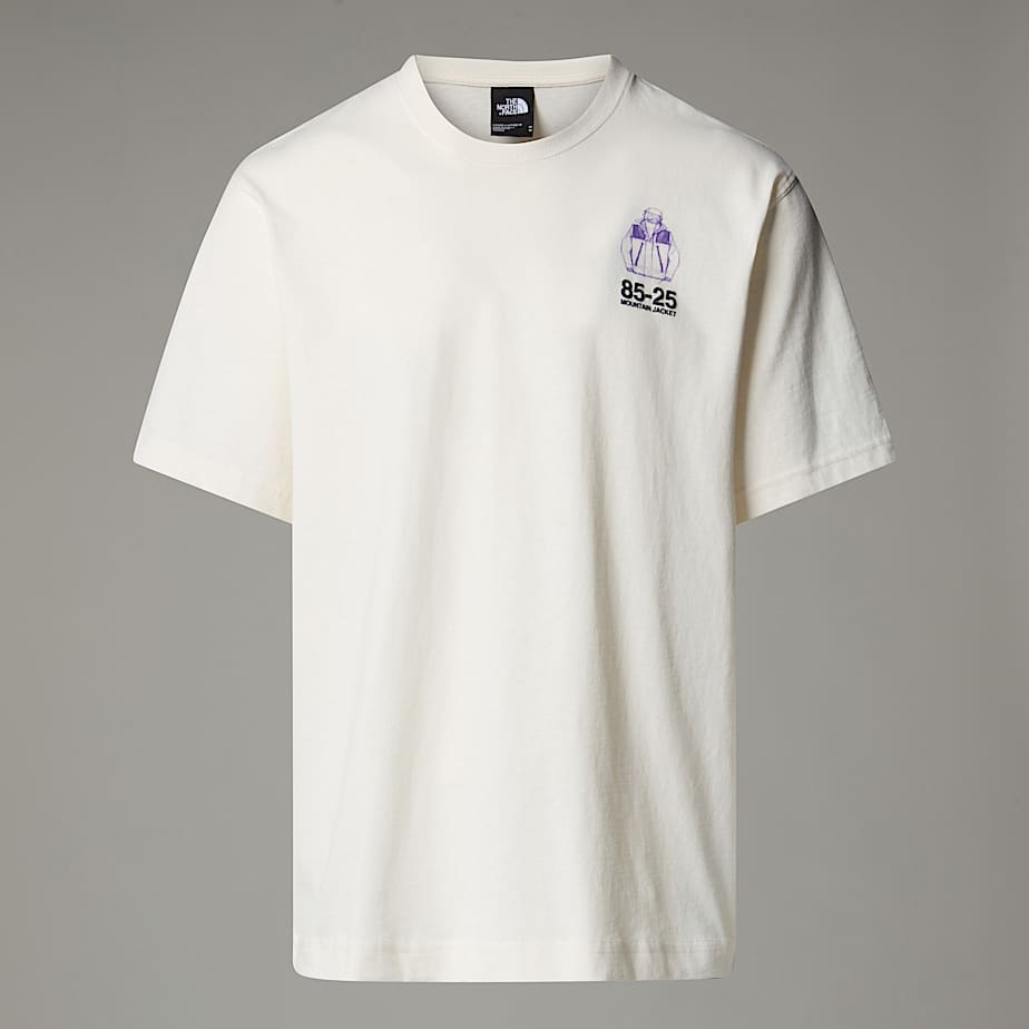 The North Face Mountain Jacket Anniversary Relaxt Geschnittenes T-shirt White Dune 
