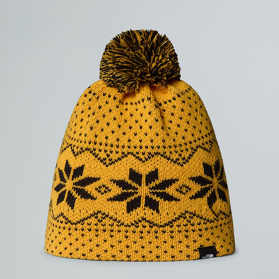 The North Face Gorro Cabin Ski Tuke Para Niños Summit Gold Jacquard 