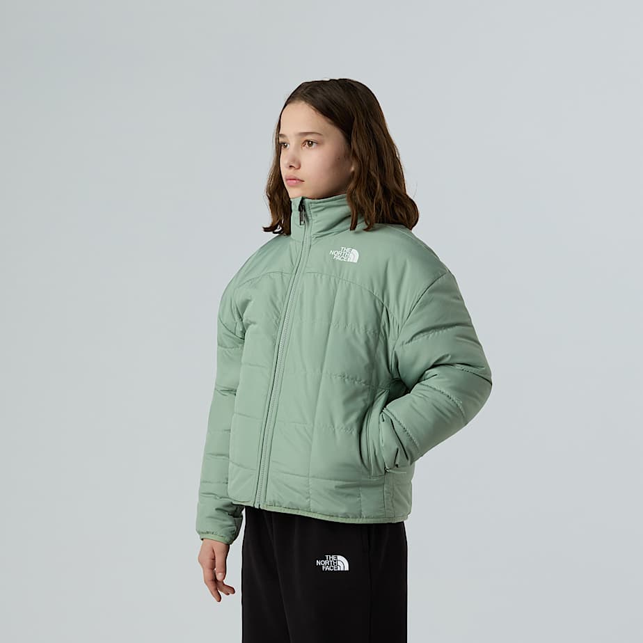 The North Face Shasta Wendejacke Mit Durchgehendem Rv Für Mädchen Slate Moss 