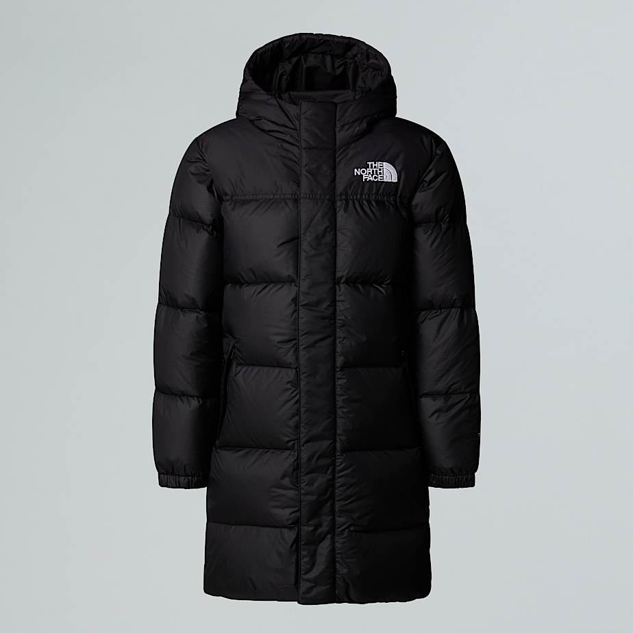 The North Face Nuptse Long Parka Für Jugendliche Tnf Black-tnf Black 