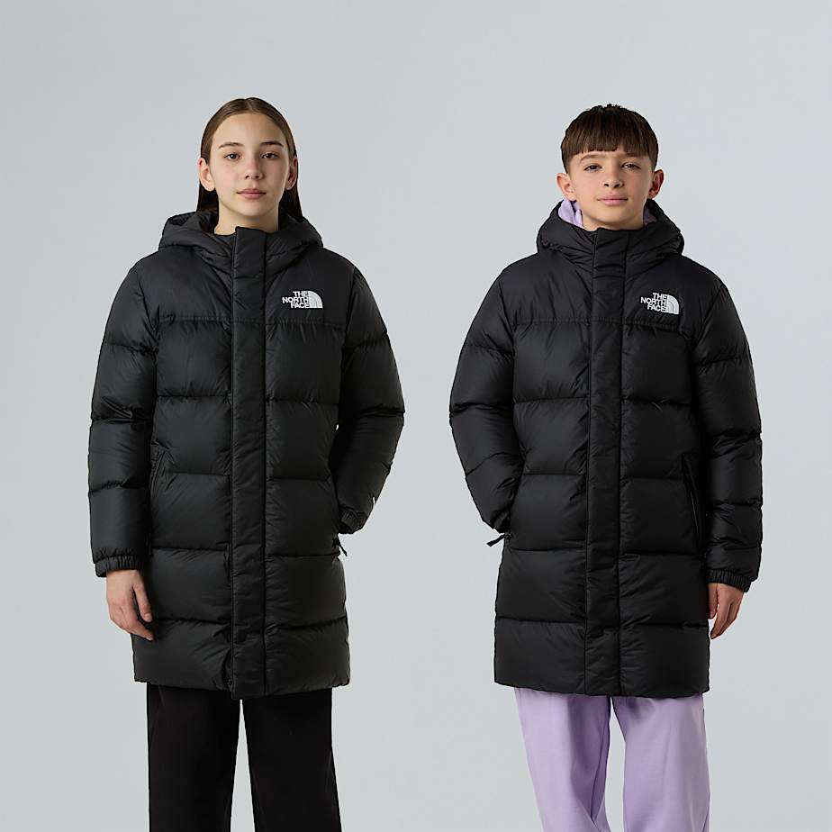 The North Face Nuptse Long Parka Für Jugendliche Tnf Black-tnf Black 