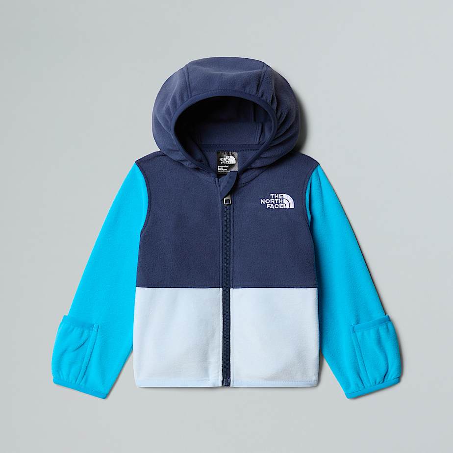 The North Face Glacier Kapuzenpulli Mit Durchgehendem Rv Für Babys Summit Navy-meridian Blue-polar Haze - 0