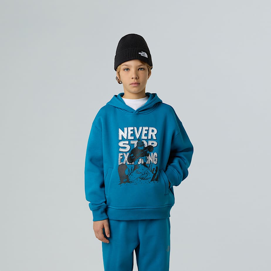 The North Face Sudadera Holgada Con Capucha Y Estampado Gráfico Sports Para Niño Dusk Blue 