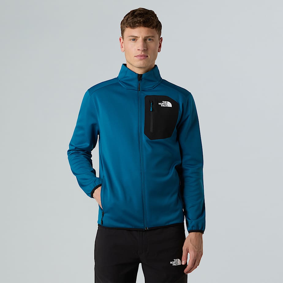 The North Face Crest Fleece Mit Durchgehendem Rv FüR Herren Mineral Ink-Tnf Black GrößE M Male-image