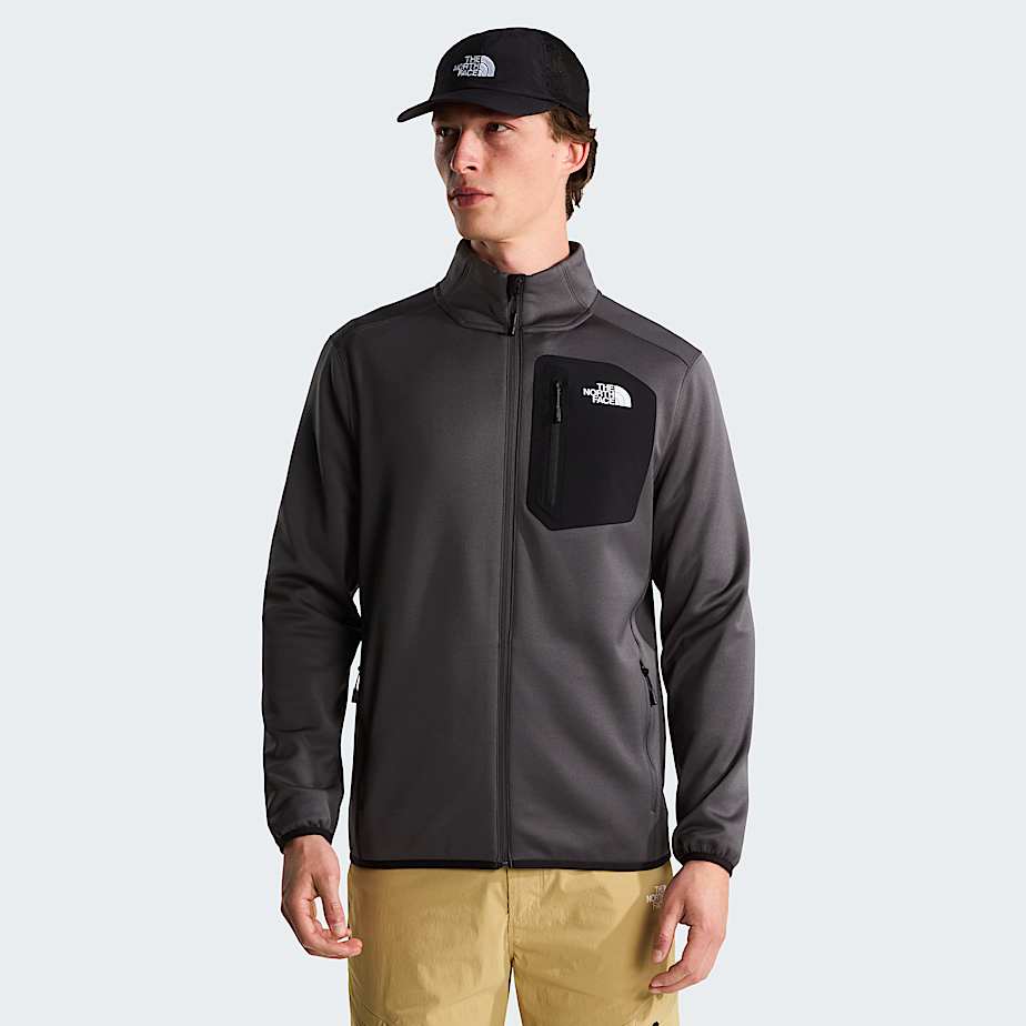 The North Face Men's Crest Full-zip Fleece Anthracite Grey-tnf Black