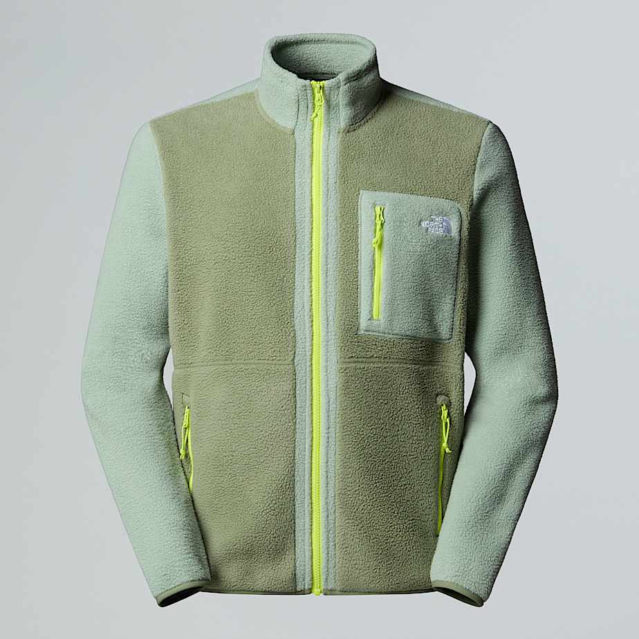 The North Face Yumiori Fleecejacke Mit Durchgehendem Rv Für Herren Bark Mist-slate Moss-fizz Lime 