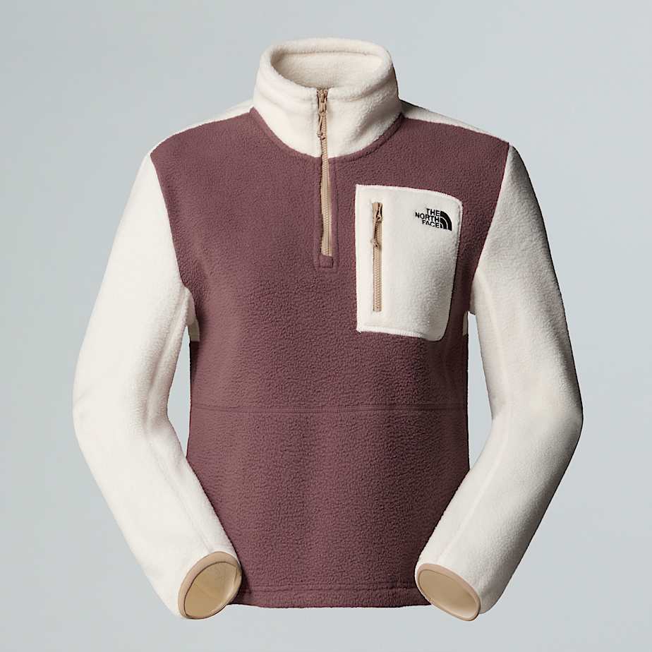 The North Face Yumiori Fleecejacke Mit 1/4-langem Rv Für Damen Tawny Quartz-white Dune-mushroom Grey 