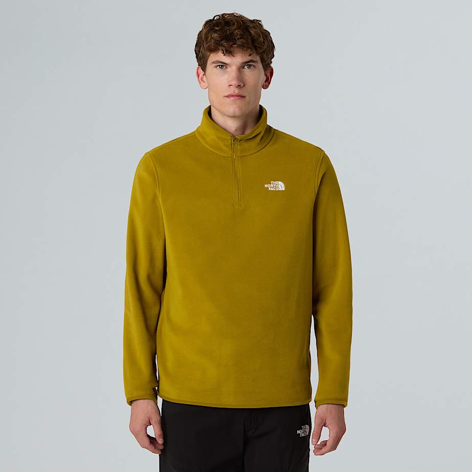 The North Face Glacier Fleece Mit 1/4-Langem Rv FüR Herren Deep Dijon GrößE M Male-image