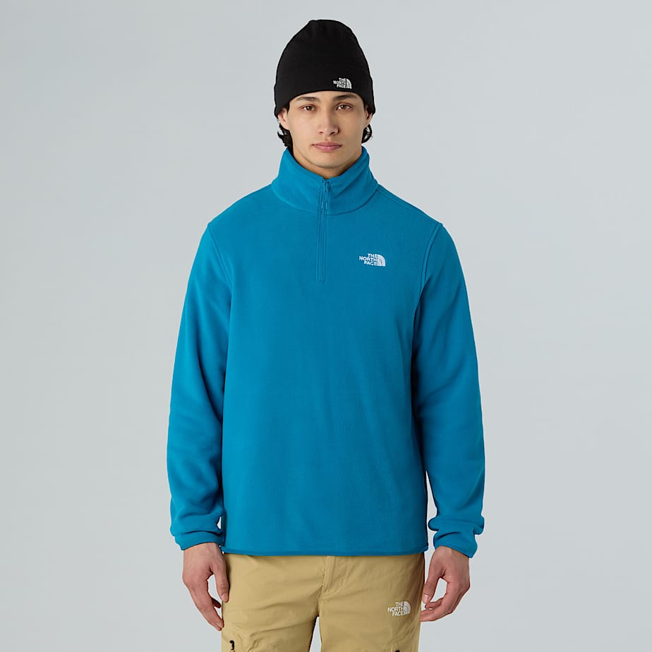 The North Face Glacier Fleece Mit 1/4-Langem Rv FüR Herren Dusk Blue GrößE L Male-image