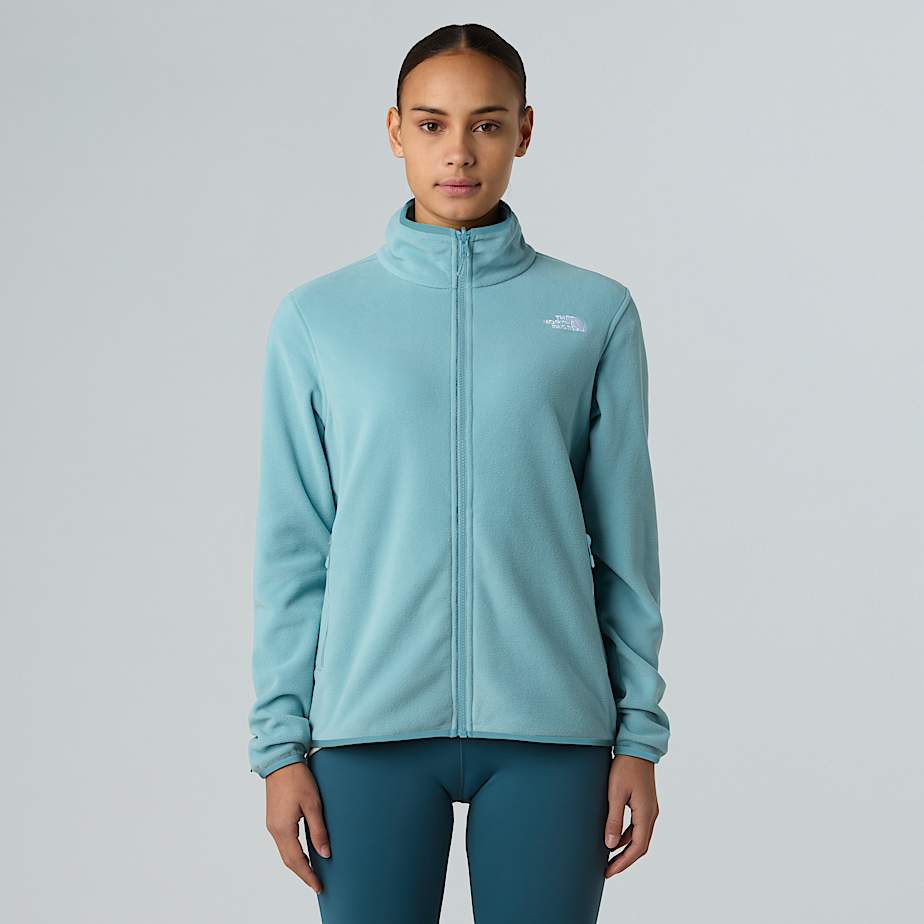 The North Face Glacier Fleece Mit Durchgehendem Rv Für Damen Blue Eclipse 