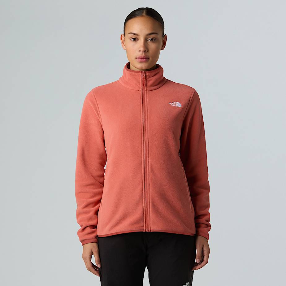 The North Face Glacier Fleece Mit Durchgehendem Rv Für Damen Mars Dust 