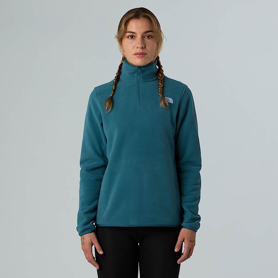 The North Face Glacier Fleece Mit 1/4-Langem Rv FüR Damen Space GrößE L Female-image