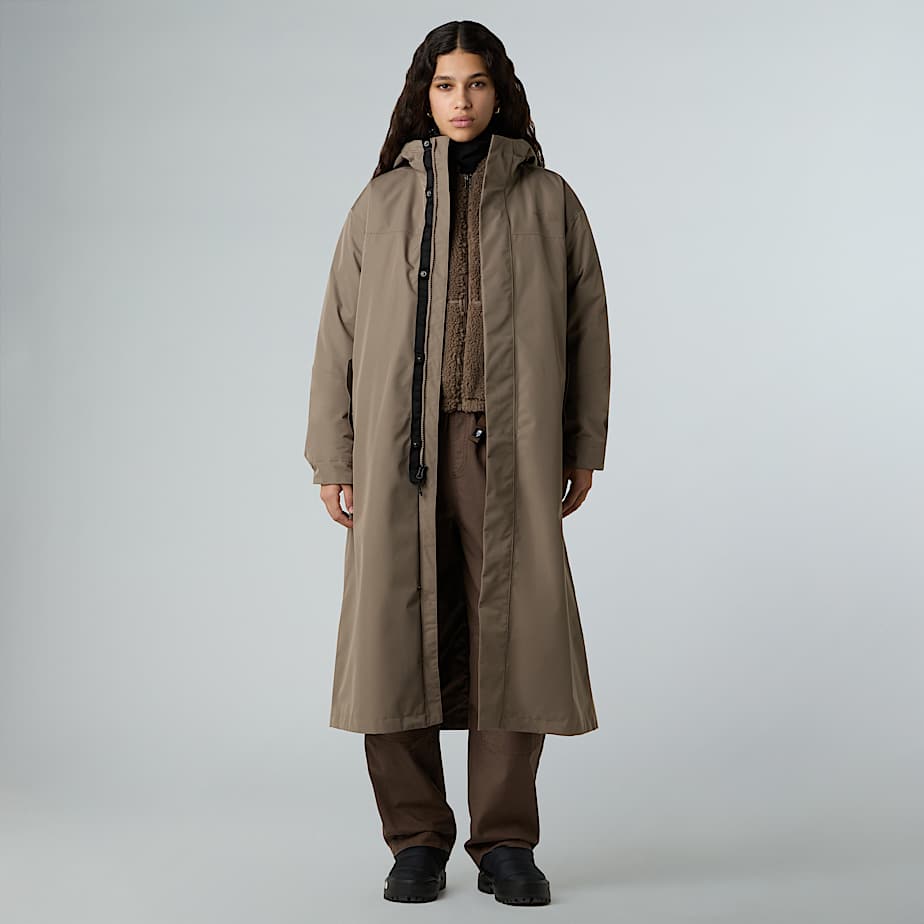 The North Face Women's Nukabira Rain Shell Parka Mocha Brown