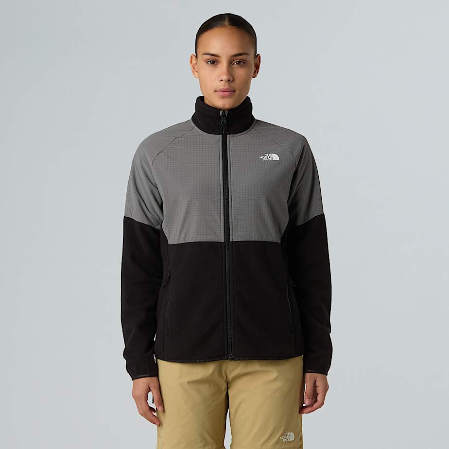 The North Face Glacier Fleece In Schwerer QualitäT Mit Durchgehendem Rv FüR Damen Tnf Black-Smoked Pearl-Anthracite Grey GrößE L Female-image