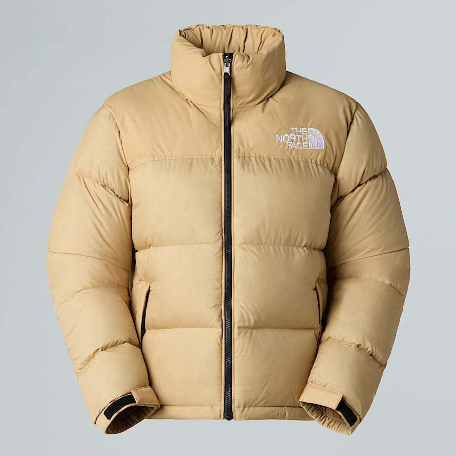 The North Face 1996 Retro Nuptse Jacke Für Damen Khaki Stone-recycled Down 