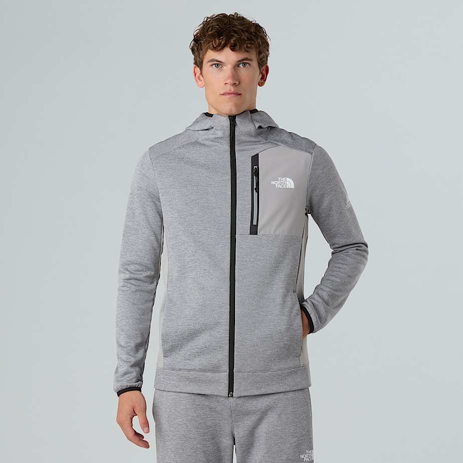 The North Face Mountain Athletics Kapuzenfleece FüR Herren Tnf Pale Grey Heather-Meld Grey GrößE Xxl Male-image