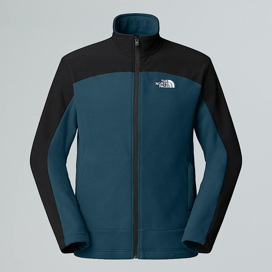 The North Face Emilio Delta Fleecejacke Mit Durchgehendem Rv Für Herren Midnight Petrol-tnf Black 