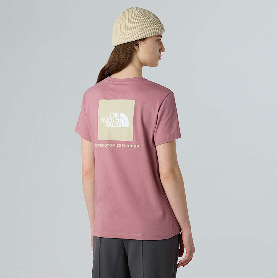 The North Face Nse Box Relaxt Geschnittenes T-shirt Für Damen Nostalgia Rose-gravel 