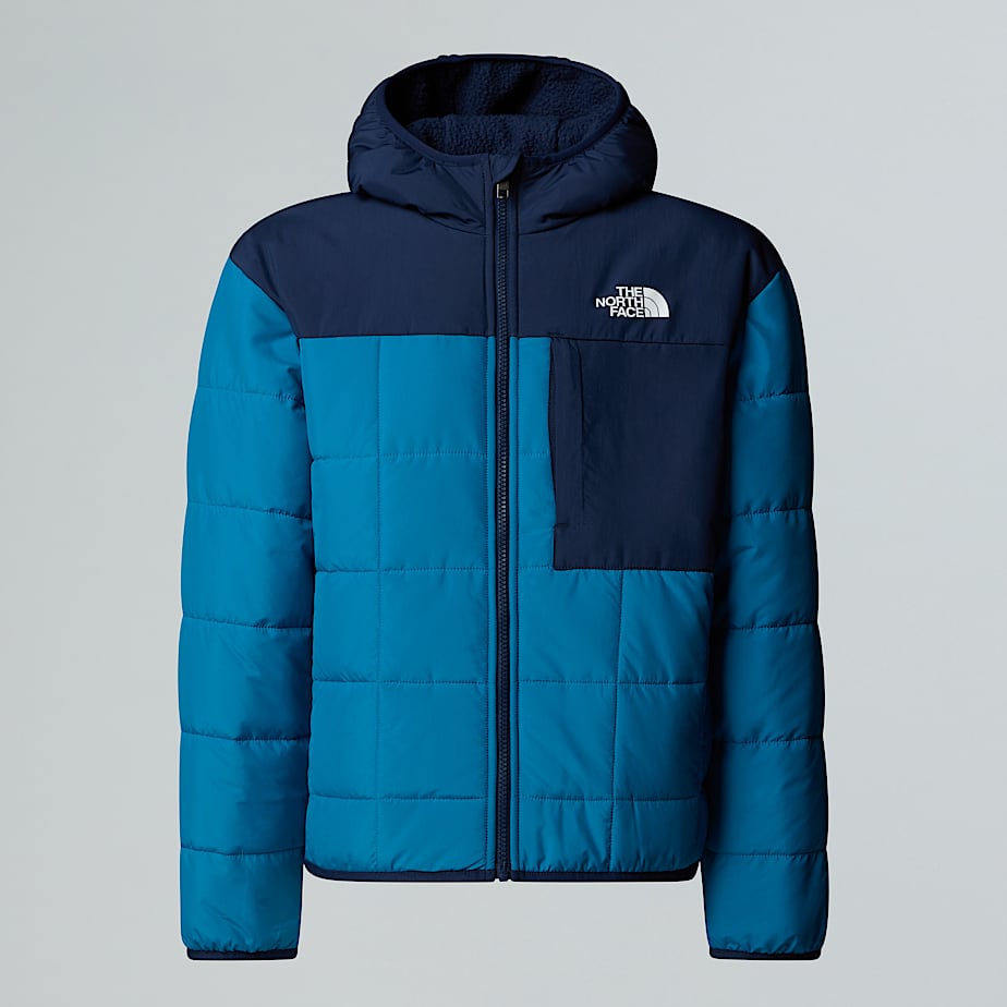 The North Face Boys' Reversible Shasta Full-zip Hooded Jacket Dusk Blue-summit Navy