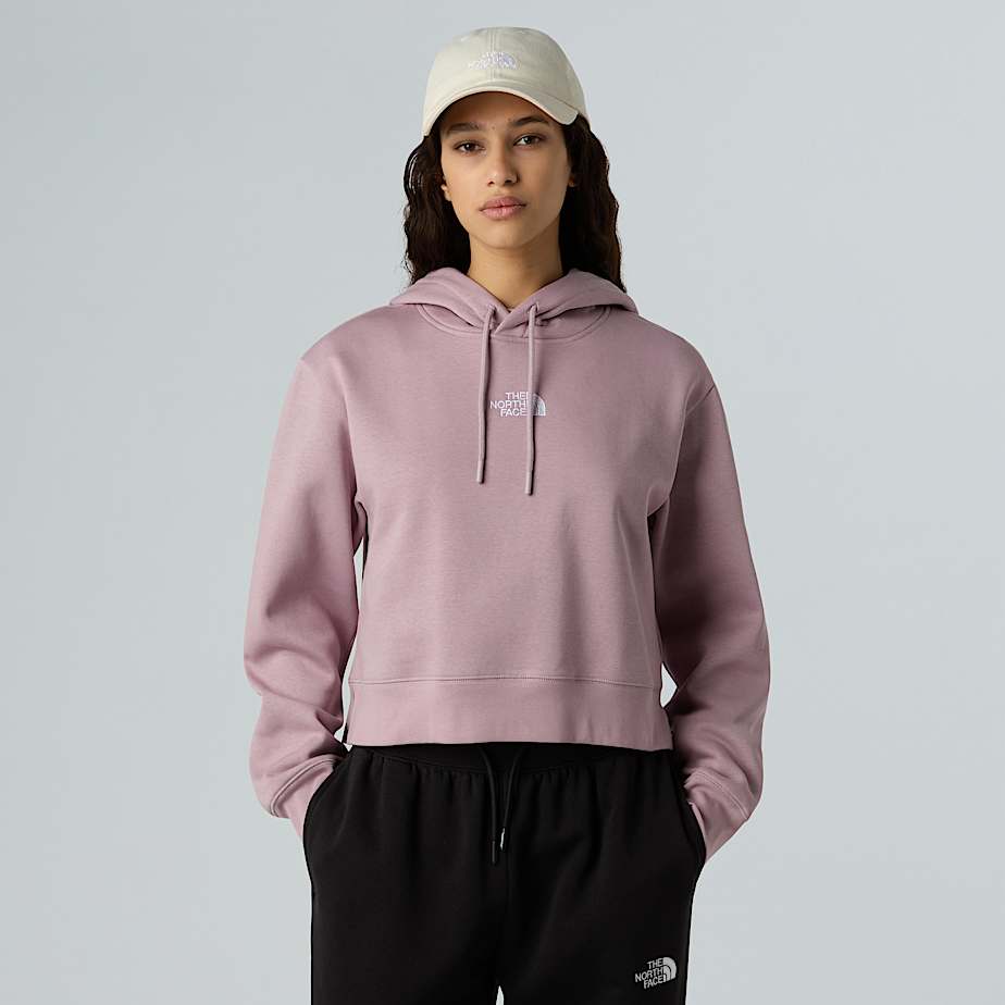The North Face Essential Kurzgeschnittener Kapuzenpulli FüR Damen Ashen Purple GrößE L Female-image