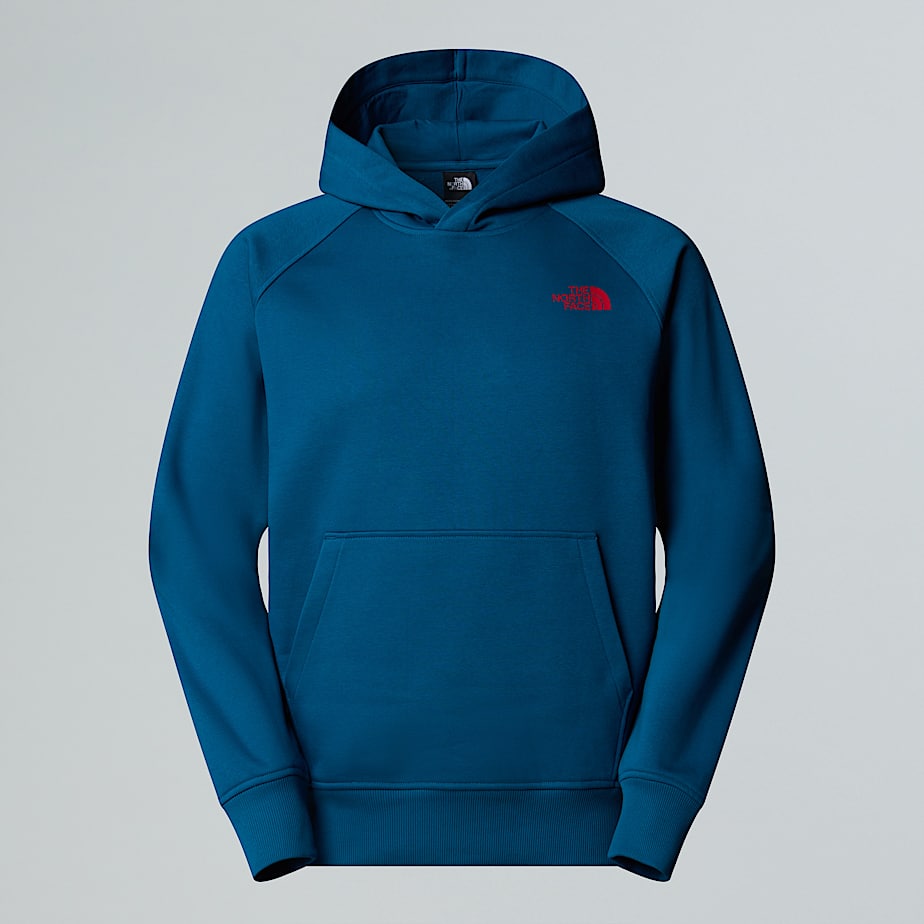 The North Face Men's Raglan Nse Box Hoodie Mineral Ink-tnf Red