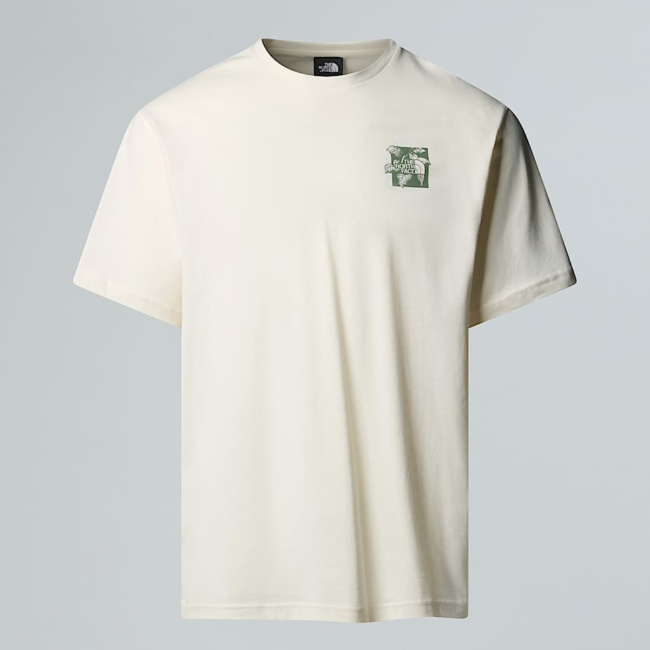 The North Face Connect Relaxt Geschnittenes T-shirt Mit Grafik In Unisex White Dune 