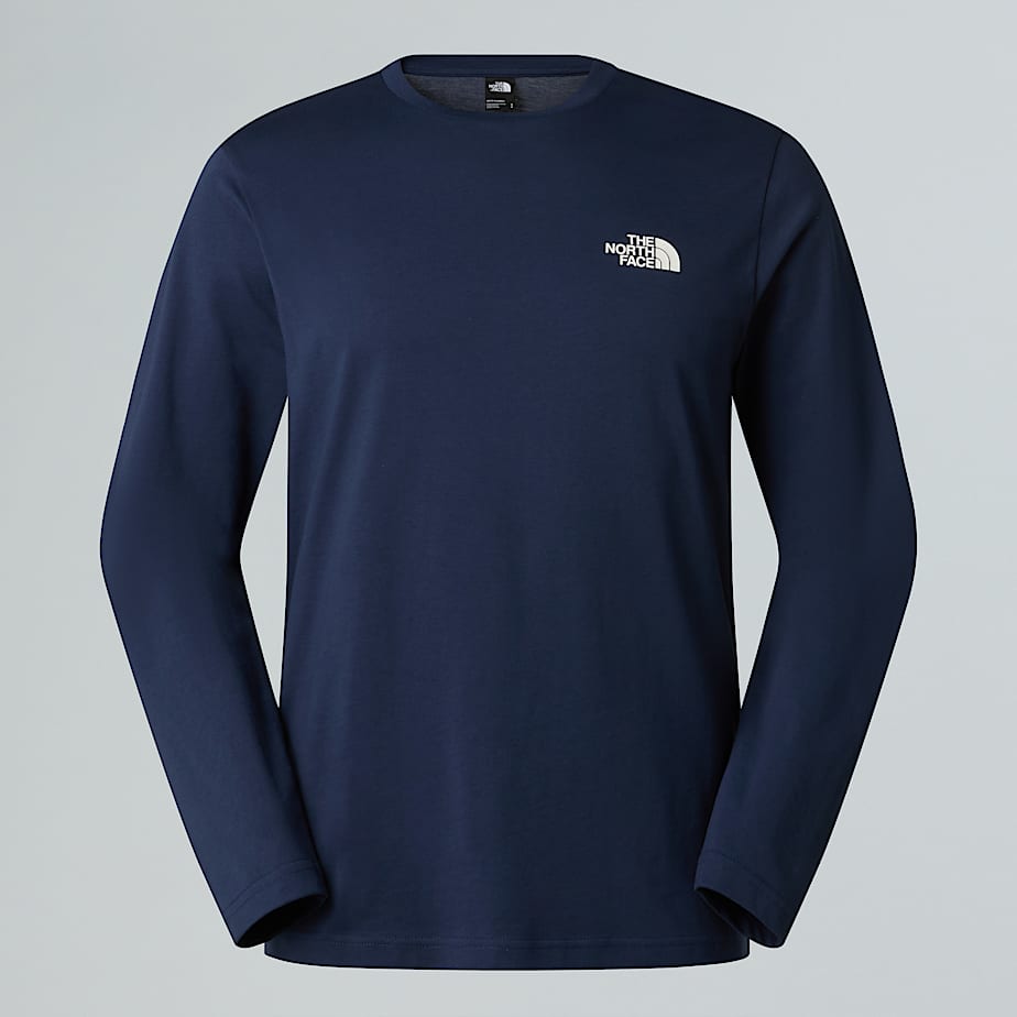 The North Face Men’s Long-sleeve Simple Dome T-shirt Summit Navy