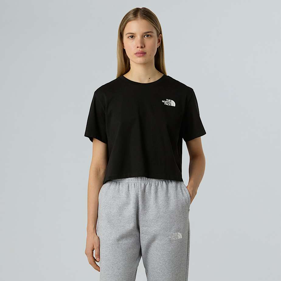 The North Face Simple Dome Kurzgeschnittenes T-shirt Für Damen Tnf Black 