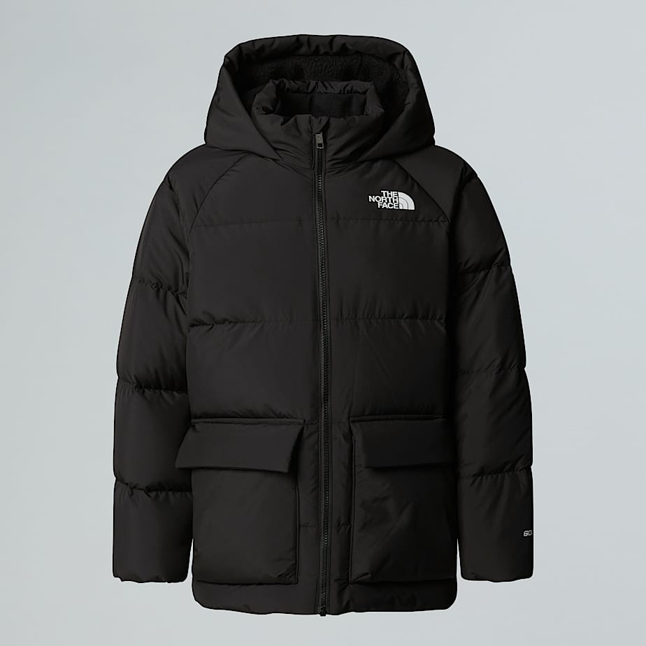 The North Face North Fleecegefütterter Kurzer Daunenparka Für Jugendliche Tnf Black 