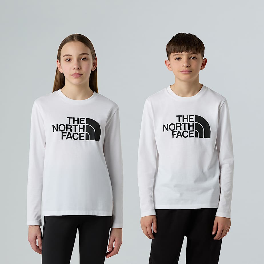 The North Face Camiseta De Mana Larga Easy Para Niños Tnf White 