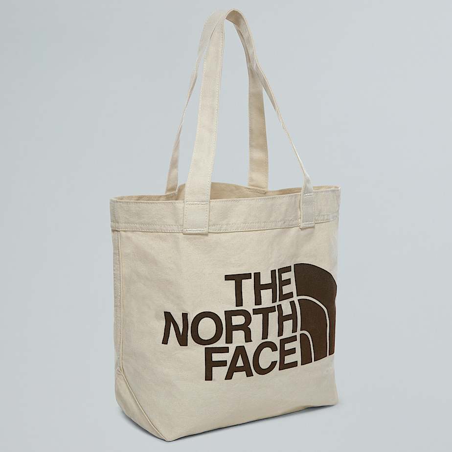 The North Face Cotton Tote Bag Weimaraner Brown Large Logo Print One