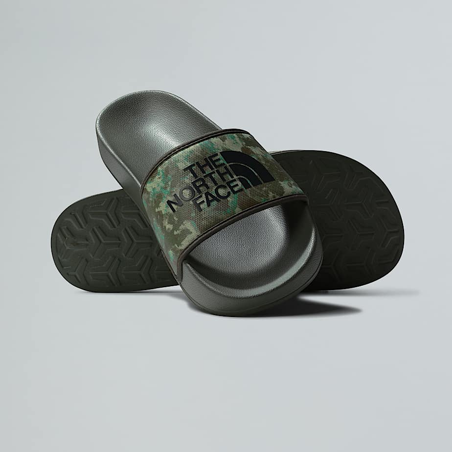 The North Face Base Camp Slides Iii Schlappen Für Herren Military Olive Stippled Camo Print-tnf Black 