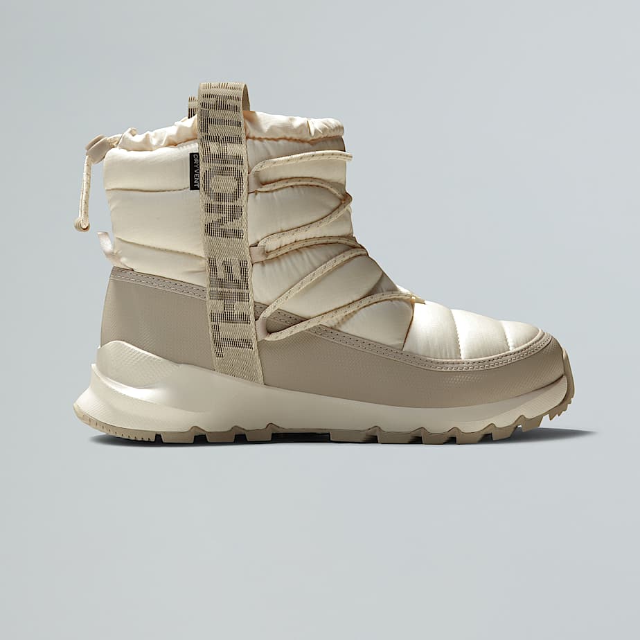 The North Face Thermoball™ Wasserdichte Winterstiefel Mit Schnürung Für Damen Gardenia White-silver Grey 