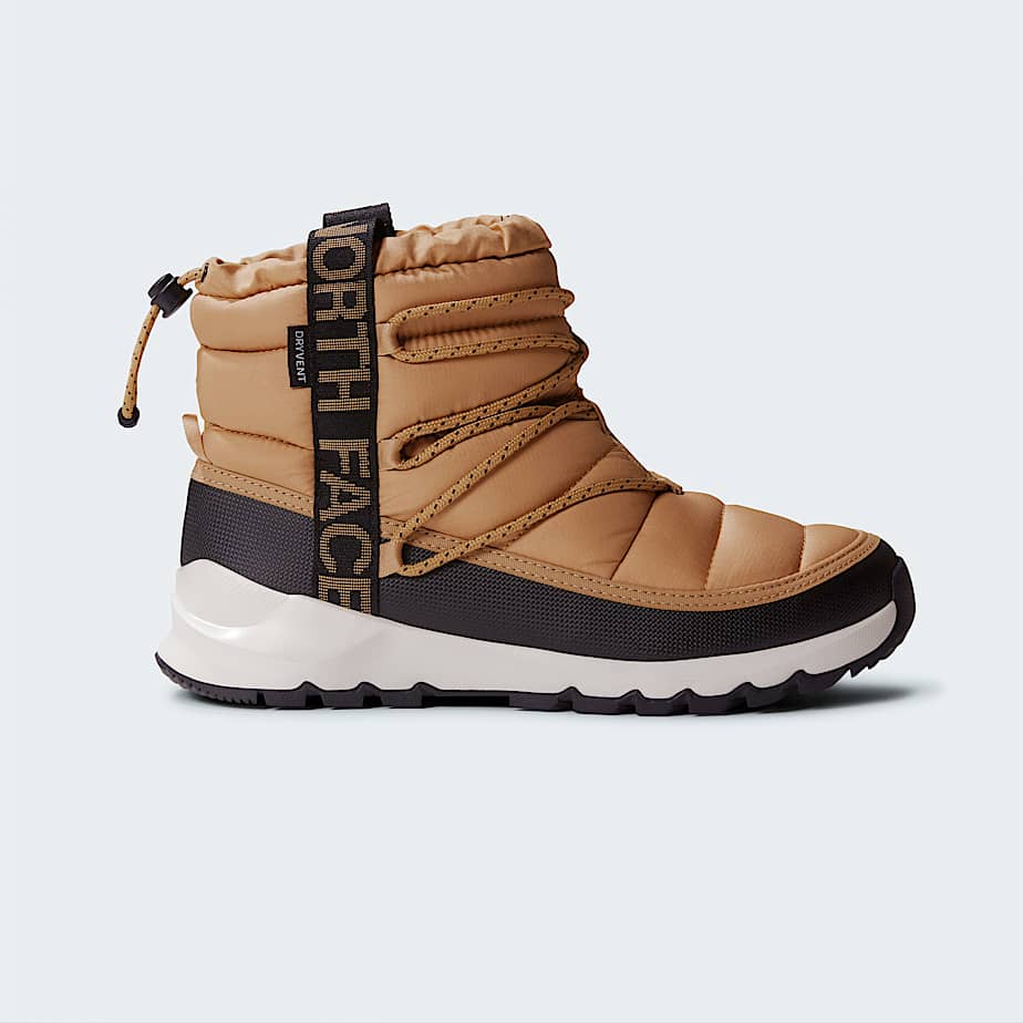 The North Face Thermoball™ Wasserdichte Winterstiefel Mit Schnürung Für Damen Almond Butter-tnf Black 