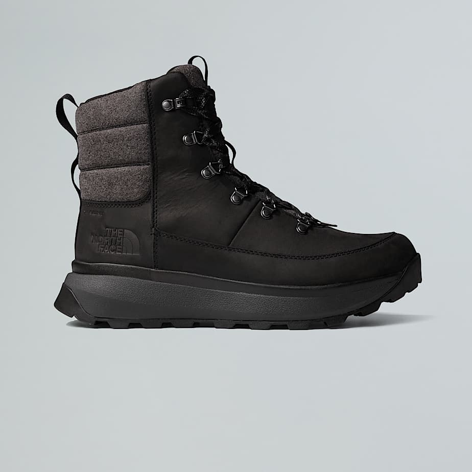 The North Face Men's Bergen Leather Waterproof Snow Boots Tnf Black-tnf Black