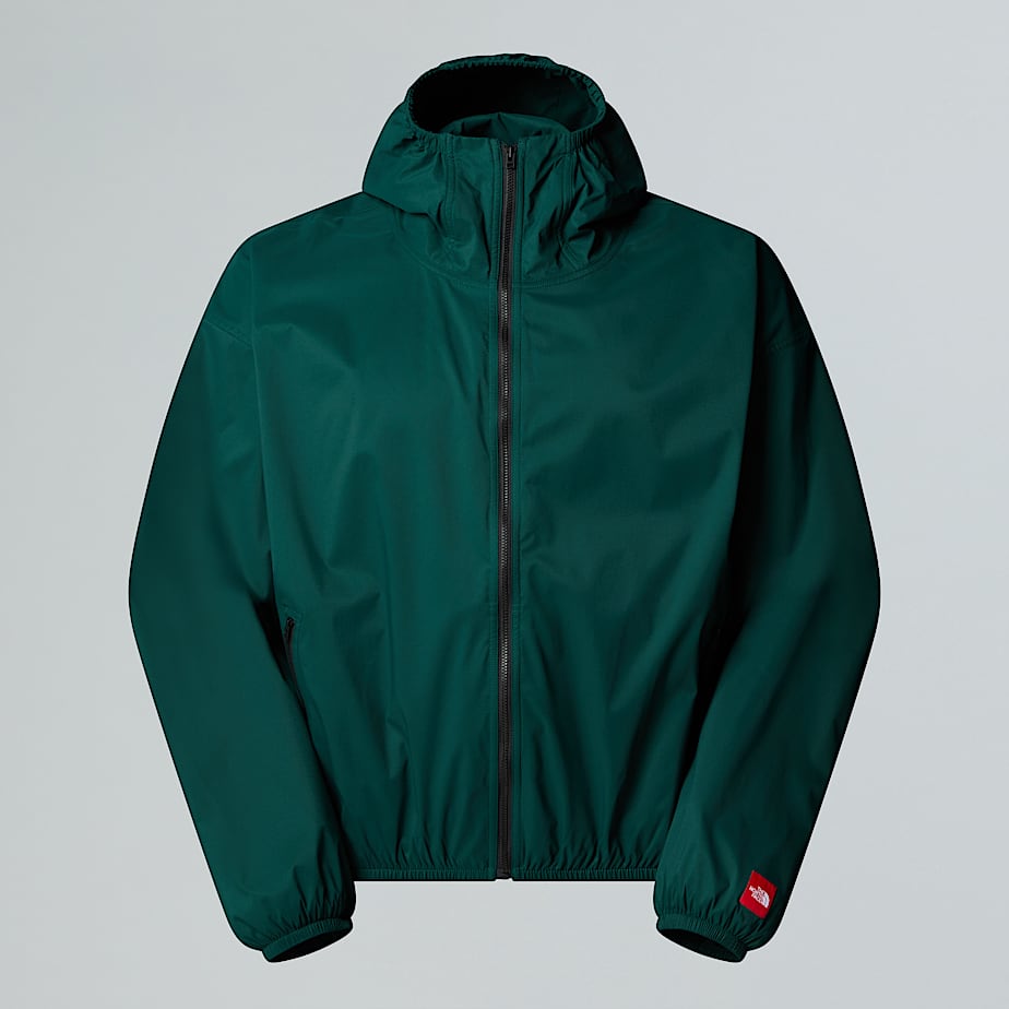 The North Face Red Box Klein Verpackbare Windjacke Mit Kapuze Unisex Hunter Green 