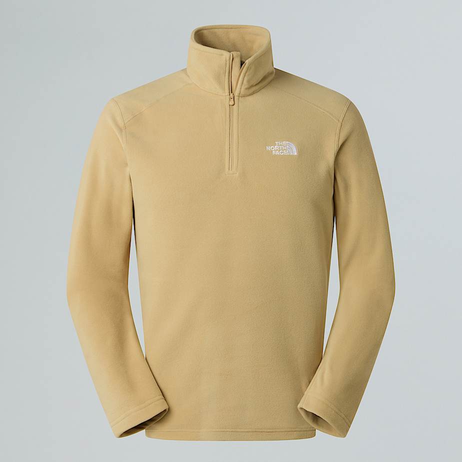 The North Face Emilio Fleecejacke Mit 1/4-langem Rv Für Herren Khaki Stone 