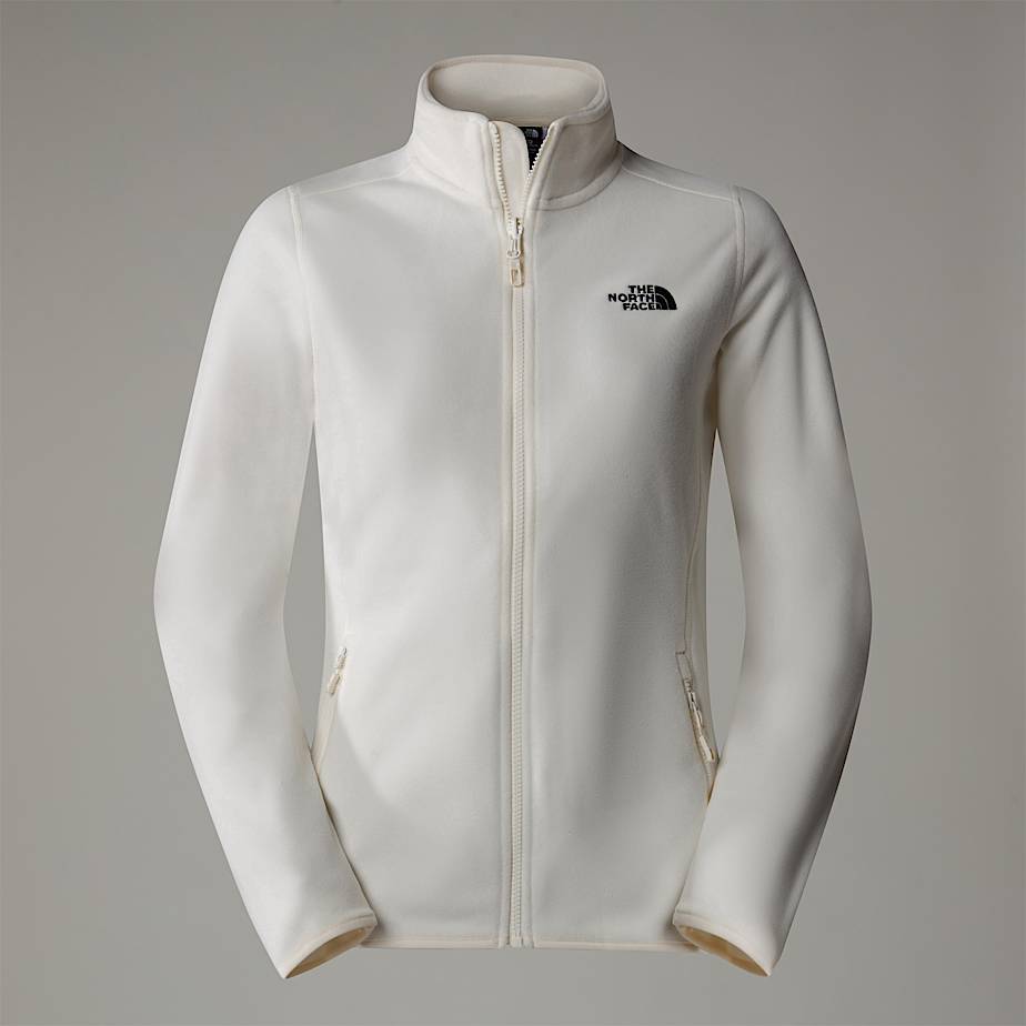 The North Face 100 Glacier Fleece Mit Durchgehendem Rv FüR Damen White Dune-Npf GrößE Xs Female-image