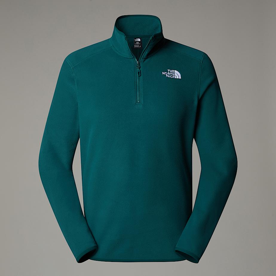 The North Face 100 Glacier Fleece Mit 1/4-langem Rv Für Herren Deep Nori 