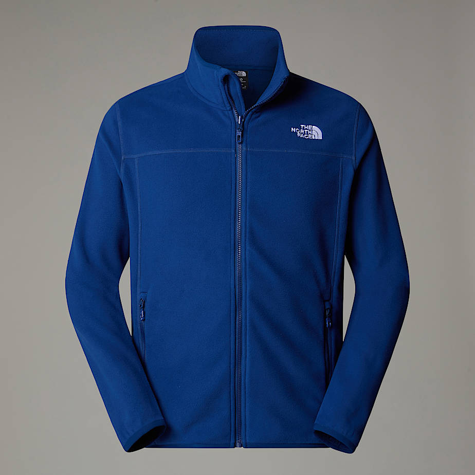 The North Face 100 Glacier Fleece Mit Durchgehendem Rv Für Herren Estate Blue 