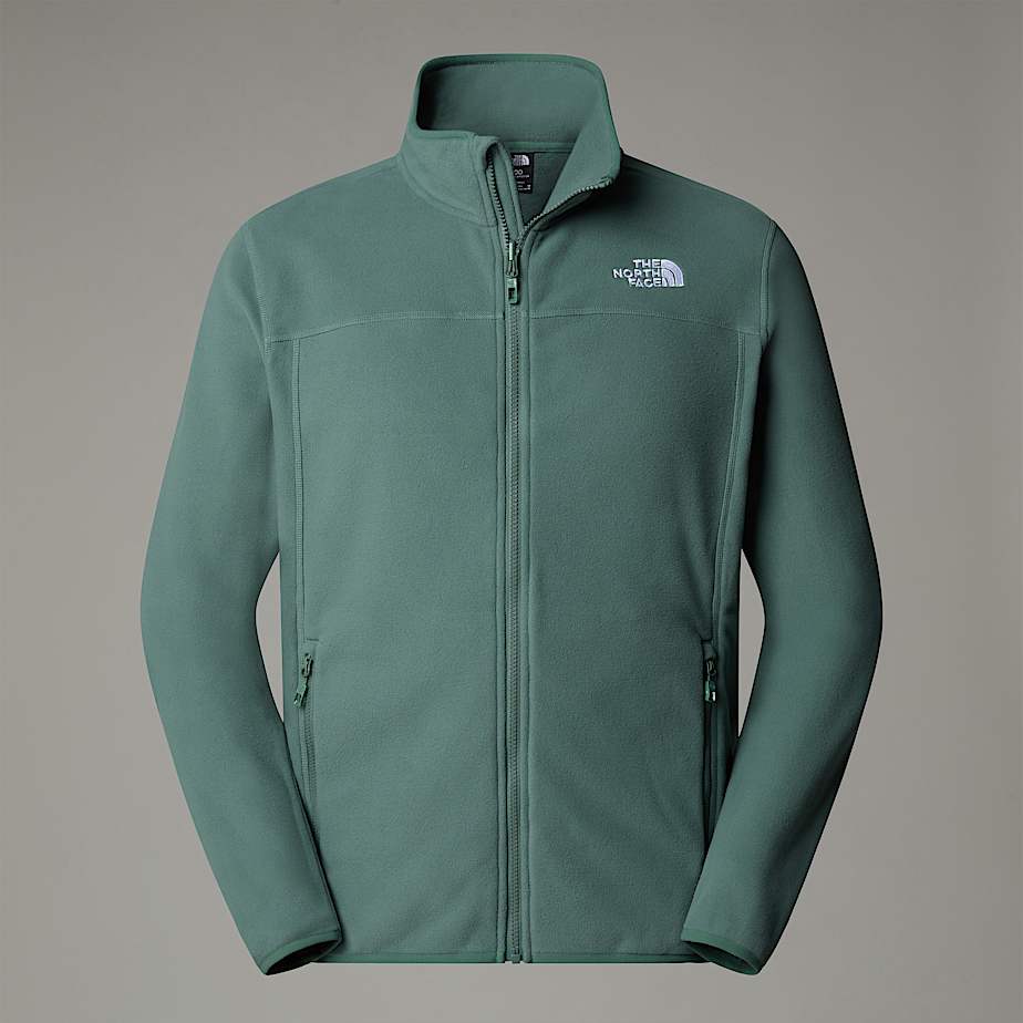 The North Face 100 Glacier Fleece Mit Durchgehendem Rv Für Herren Duck Green 
