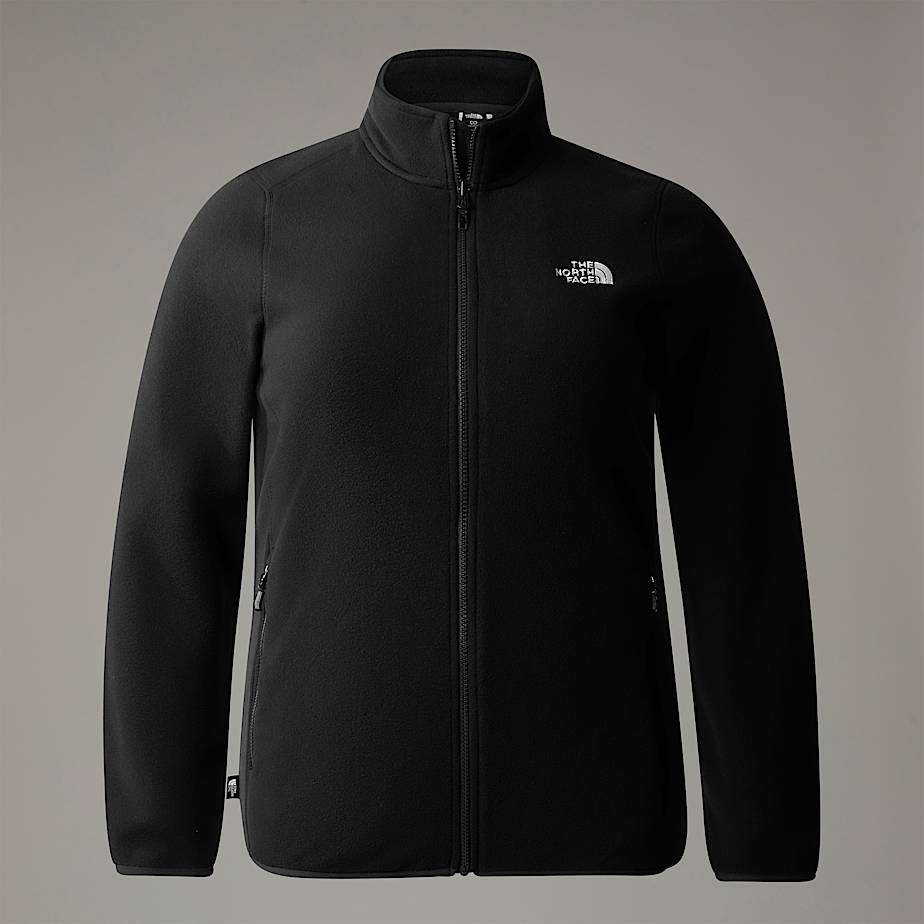 The North Face 100 Glacier Fleece Mit Durchgehendem Rv In ÜBergrößE FüR Damen Tnf Black-Npf GrößE 1X Female-image