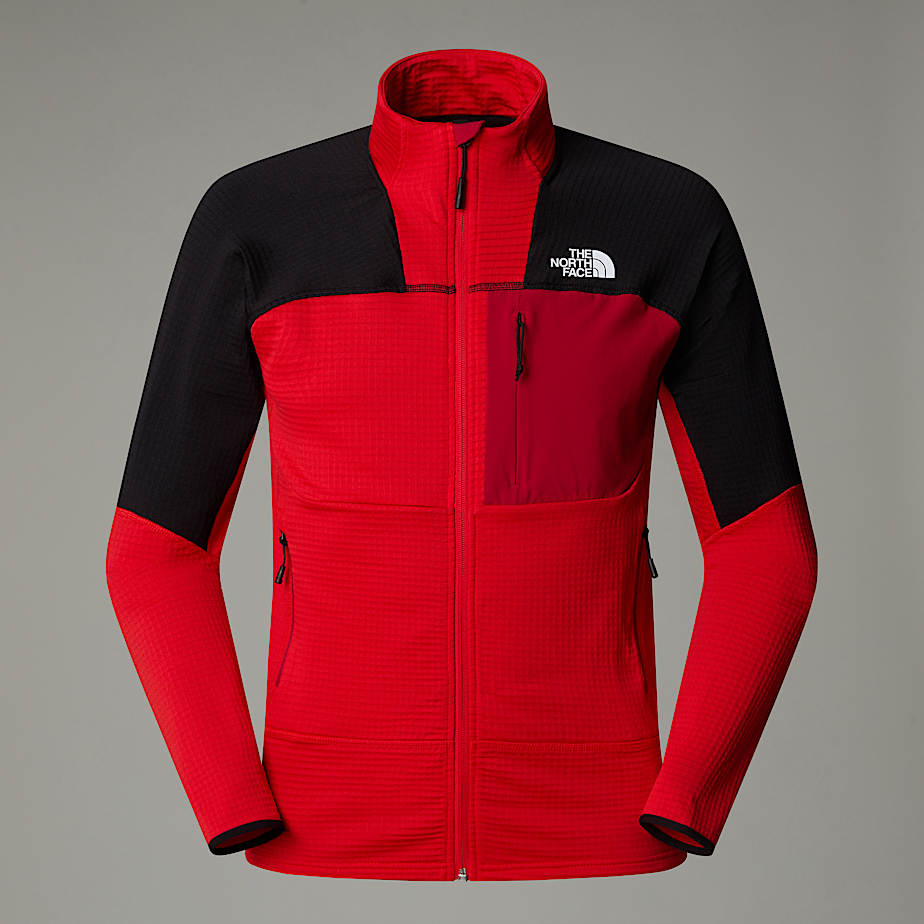 The North Face Menâ€™s Stormgap Power Gridâ„¢ Jacket High Risk Red-tnf Black-garnet Red
